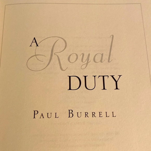A ROYAL DUTY by ROYAL BUTLER PAUL BURRELL - Picture 1 of 3